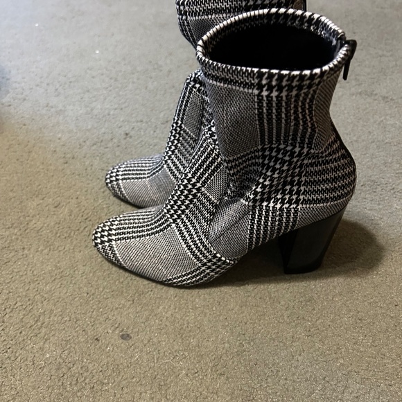 Aldo Plaid High Heel Ankle Boots - Picture 2 of 9